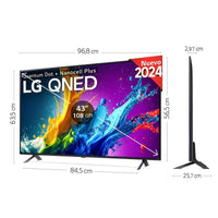 LG 43QNED80T6A 43" QNED UltraHD 4K HDR10 WebOS24 AI ThinQ