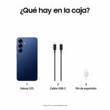 Samsung Galaxy S25 con IA Azul Marino - 256GB - 12GB - 5G