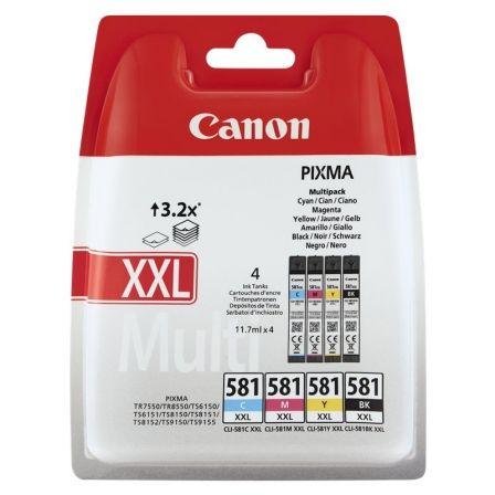 Multipack Canon Cli-581 Xxl - Negro - Cian - Magenta - Amarillo Original