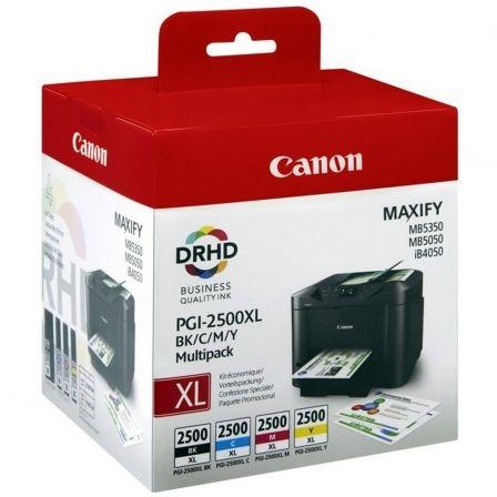 Multipack Canon Pgi-2500 XL - Negro - Cian - Magenta - Amarillo - Para Maxify Mb5350/5050/Ib4050 Original